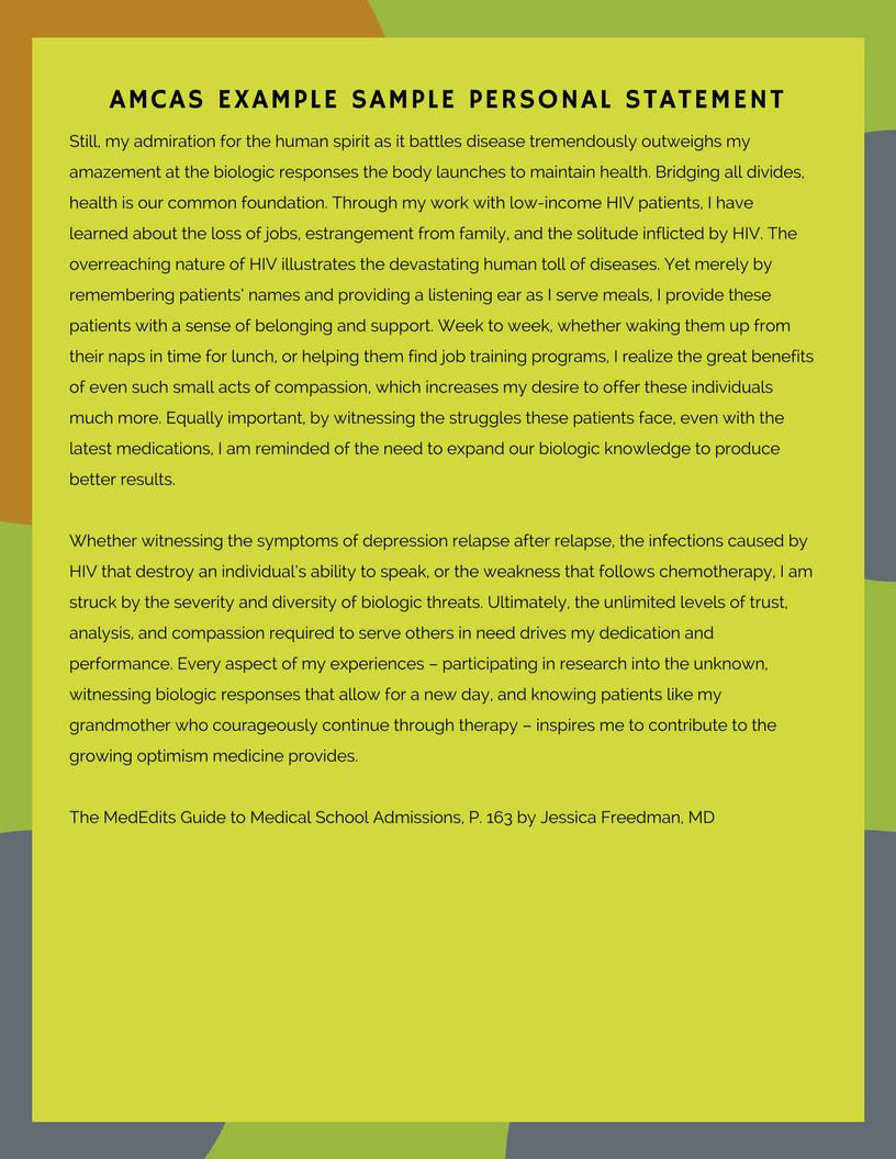 length of med school personal statement