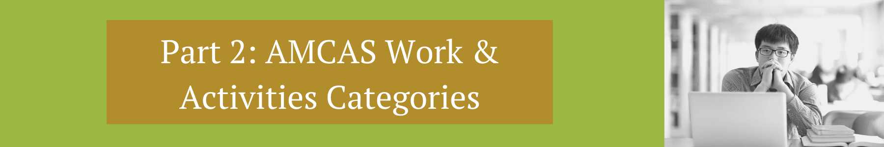 AMCAS Work Activities Categories