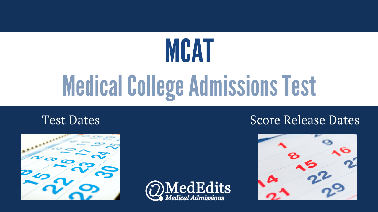 MCAT Test Dates And Score Release Dates 