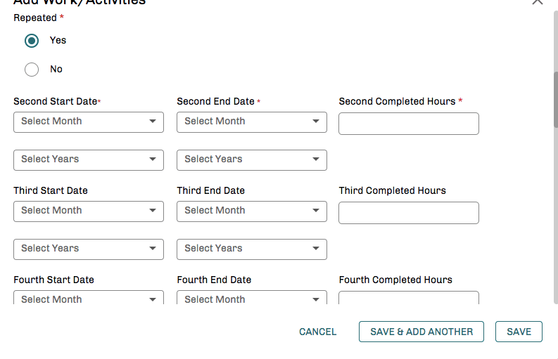 AMCAS Add Activities